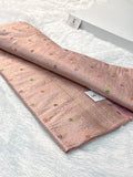 Banarasi pure katan silk saree with brocade meenakari jaal design in Light Pink colour