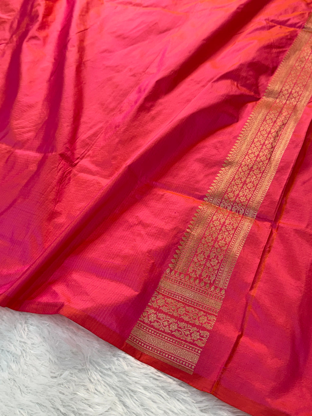 Banarasi pure katan silk saree with brocade meenakari jaal design in Wine colour