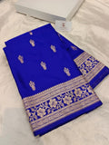 Mashru Silk Banarasi Border Buti Saree