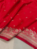 Mashru Silk Banarasi Open Border Buti Saree