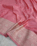 Banarasi Mashru Silk Saree Intricate with Tanchoi Jaal Design
