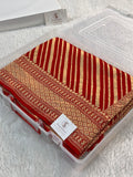 Banarasi Pure Khaddi Chiffon Saree in Aada Zari Design in Deep Maroon Colour