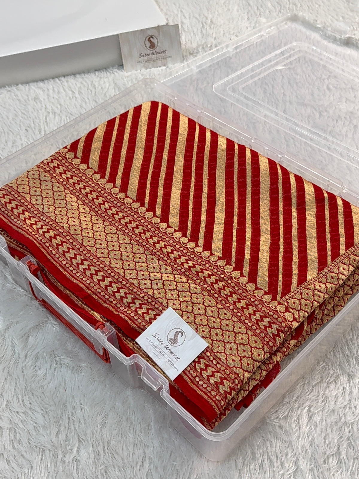 Banarasi Pure Khaddi Chiffon Saree in Aada Zari Design in Deep Maroon Colour