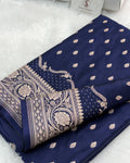 Mashru Silk Banarasi Designer Border Buti Saree