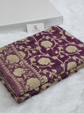 Georgette saree in floral jaal design